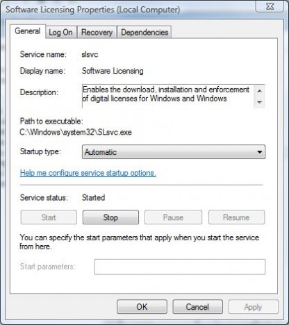 Stop Automatic Activation Windows Vista