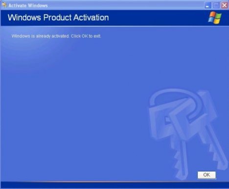 how to activate window xp