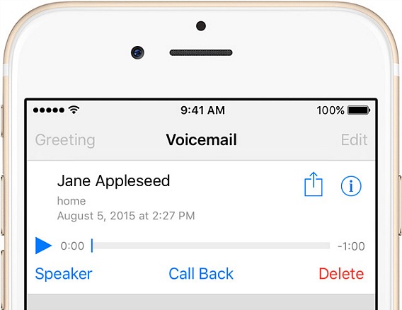 Cara Simpan dan Share Voicemail pada iPhone di iOS 9