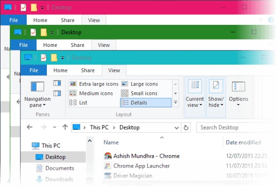 Cara Aktifkan Color Window Title Bar pada Windows 10 (Trik untuk judul bar warna aktif dalam Windows 10 Build 10565)
