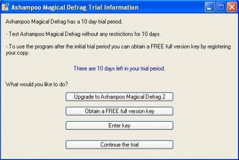 Obtain Free Registration Code of Ashampoo Magical Defrag