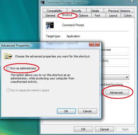 Always Run Command Prompt as Administrator