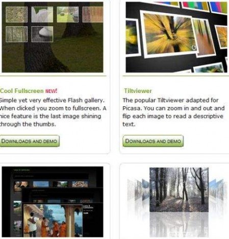 Free Picasa Flash and HTML Templates