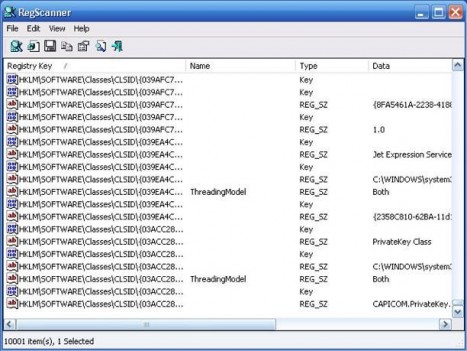 Scan and Edit Registry Keys with RegScanner 1.63 - Tip and Trick