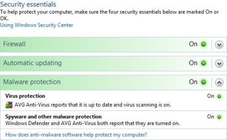 Security Center Malware Protection