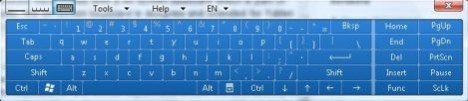 On-Screen Keyboard in Windows Vista