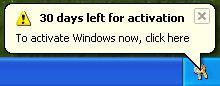 Activation Key Icon in XP SP3 Notification Area