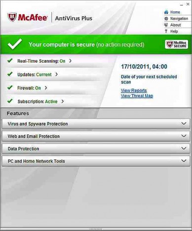 spectrum mcafee free download