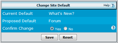 Set Forum as Default