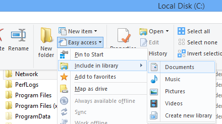 Add Folder into Library