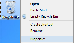 recycle-bin-properties