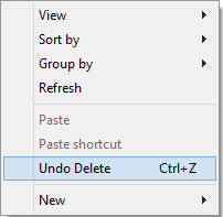 Undo Delete