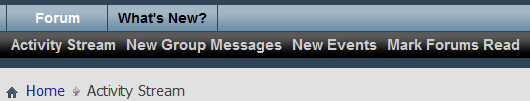 vBulletin Activity Stream