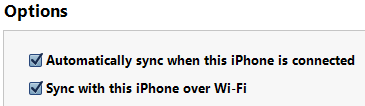 iTunes Wi-Fi Sync