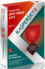 Kapersky Antivirus 2013 box