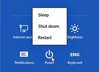 windows 8 hibernate option