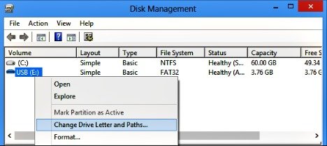 change drive letter and paths