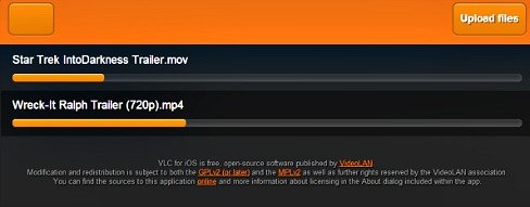 VLC WiFi Upload