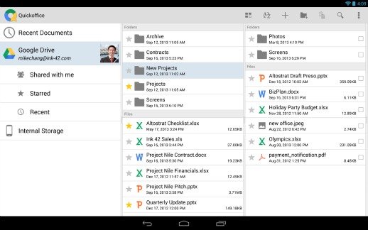 Google Quickoffice free Download For Android and iOS and Grab 10GB of Google Drive storage