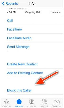 How To Block Unwanted Phone Call From Contacting On iOS 7