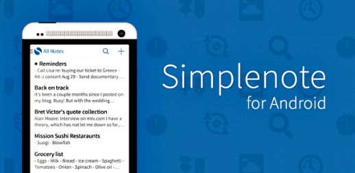 SimpleNote For Android, Offers Fast, Syncing Text Notes on the Go