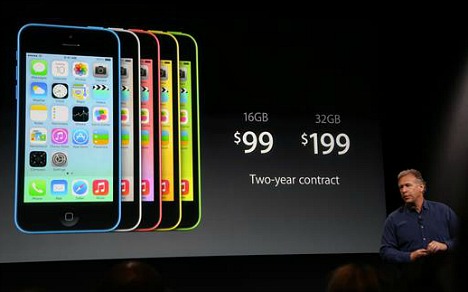 iPhone 5c  $100 on Contract