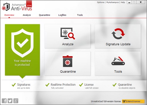 Ashampoo Anti-Virus 2014 Free Download with 6 Months Genuine License Key