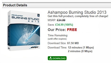 Ashampoo Burning Studio 2013 Free Download