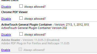 Enable Adobe Reader in Chrome
