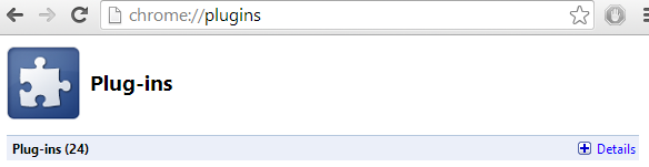 Chrome Plug-ins Details