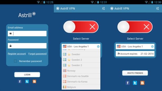 astrill vpn android settings icon