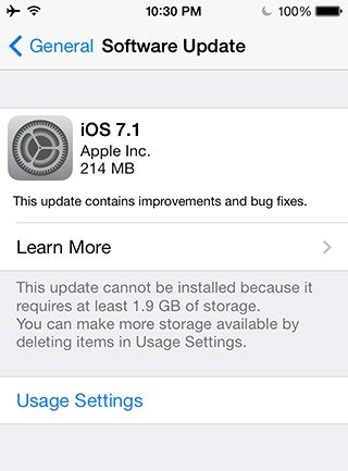 iOS 7.1 for iPhone, iPod touch and iPad Released for Download