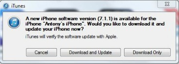 iOS 7.1.1 update