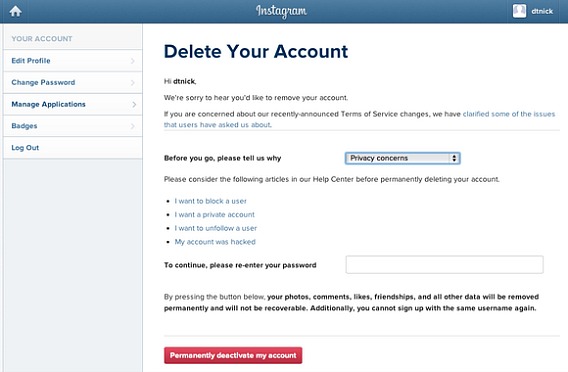 How To Completely and Permanently Delete Instagram Account