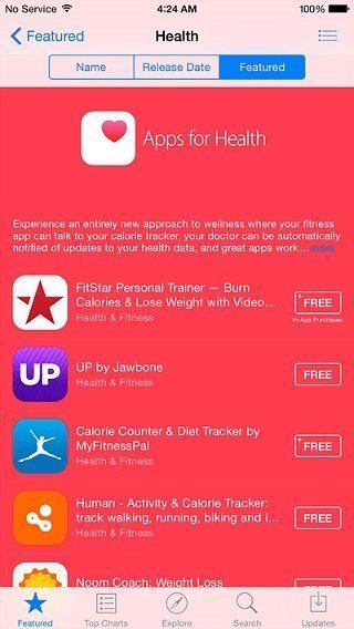 iOS 8 HealthKit Compatible Apps (List)