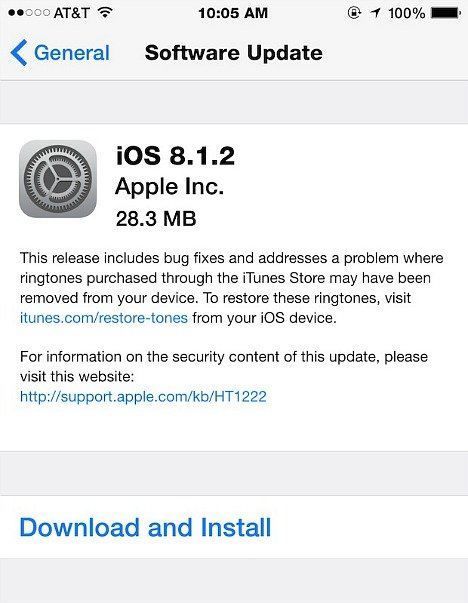 iOS 8.1.2 Update For iPhone, iPad, iPod touch With Bug Fixes (IPSW Direct Download Links)