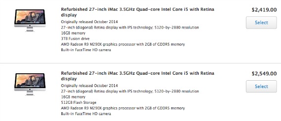 Apple Offers  Refurbished Retina 5K iMac For $2,119 From Apple's Online Refurbished Store