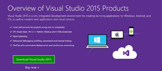 Microsoft Visual Studio 2015 and .NET 4.6 framework Available For Download (Download Link)