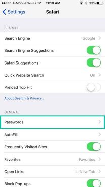 How To Manage Username and Passwords Saved on iPhone