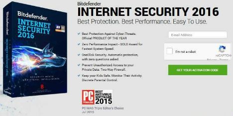 BitDefender Internet Security 2016 Free Download With 180 days Genuine License Key Code