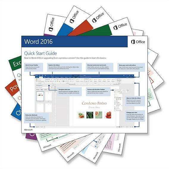 Microsoft Office 2016 Quick Start Guides PDF Free Download