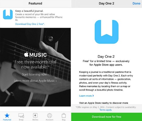 Day One 2 - Popular Journaling Tool Free For Mac, iPhone, and iPad Users offer