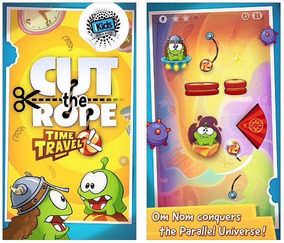 Cut The Rope Time Travel For iPhone and iPad For Free Download [Limited Time Only]