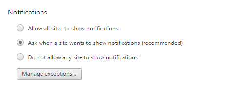 How To Disable Google Chrome Notification Settings
