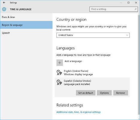 How To Change The Entire System Language in Windows 10 PC new language pack windows 10 options