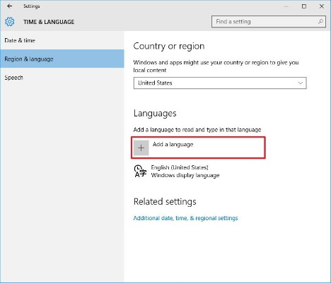 How to change the system language entire Windows 10 PC region-langauge-windows-10