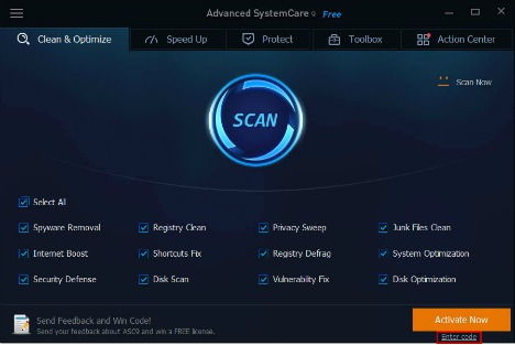 Advanced SystemCare 9 Free Download With 1 Year Genuine License Serial Key activate