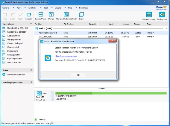 EASEUS Partition Master Professional Edition Free Download With Genuine License Serial Code