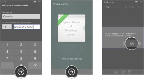 How To Download and Setup WhatsApp on Windows 10 Mobile finish