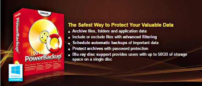 CyberLinkPowerBackupFreeDownloadWithGenuineLicenseSerialKey[Worth$39.95]